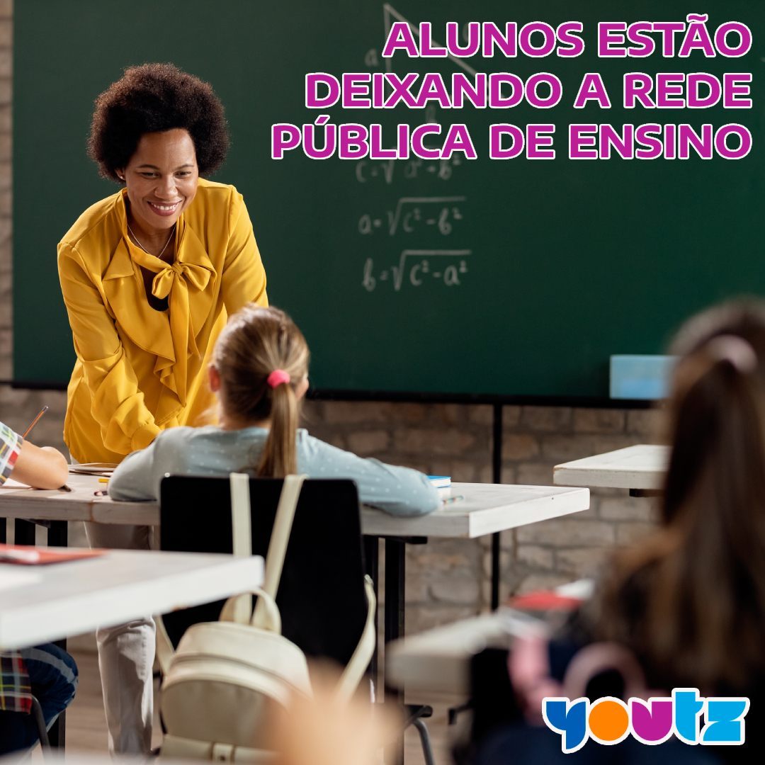Alunos estão deixando a rede pública