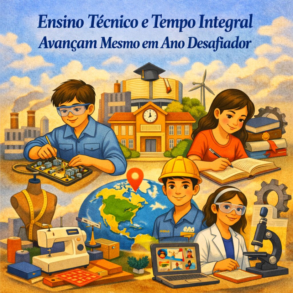 Ensino Técnico e Tempo Integral Avançam Mesmo em Ano Desafiador